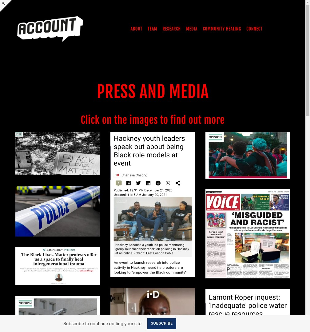 Voices of the Future: Account Hackney